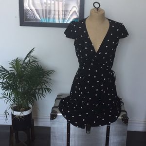 NWT Forever21 Polka Dot Wrap Dress